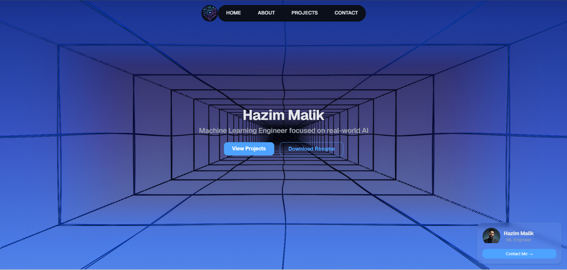 Hazim Malik Portfolio — Personal brand showcase