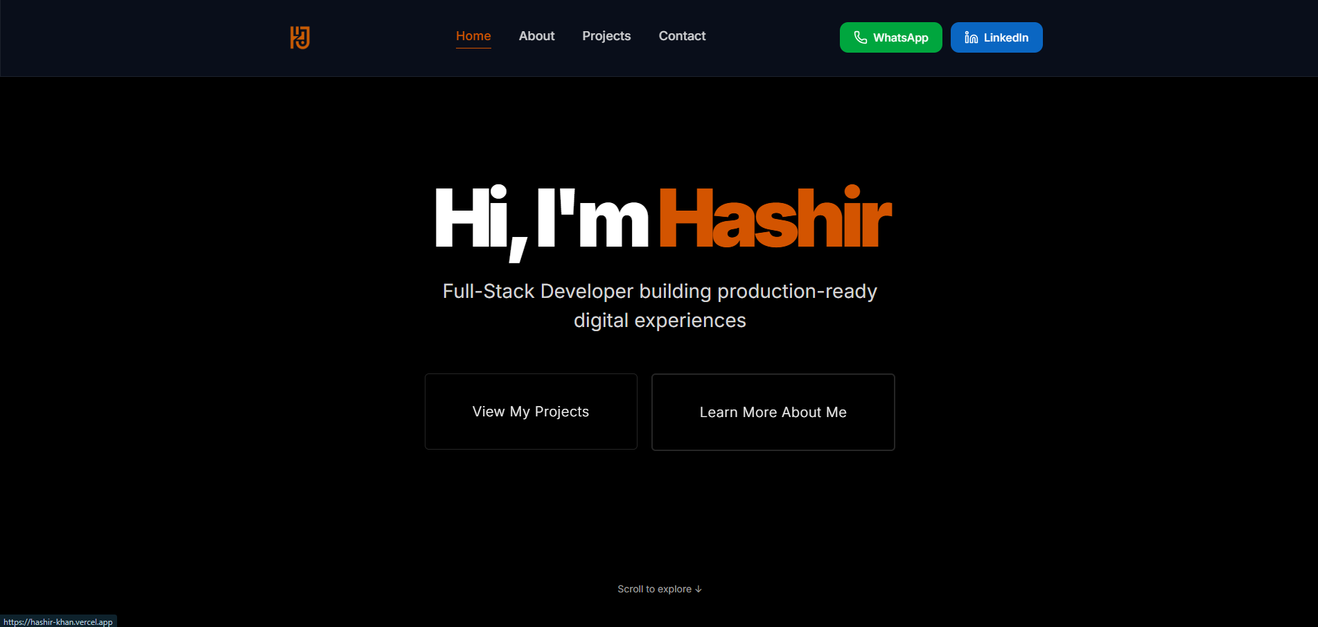Personal Developer Portfolio